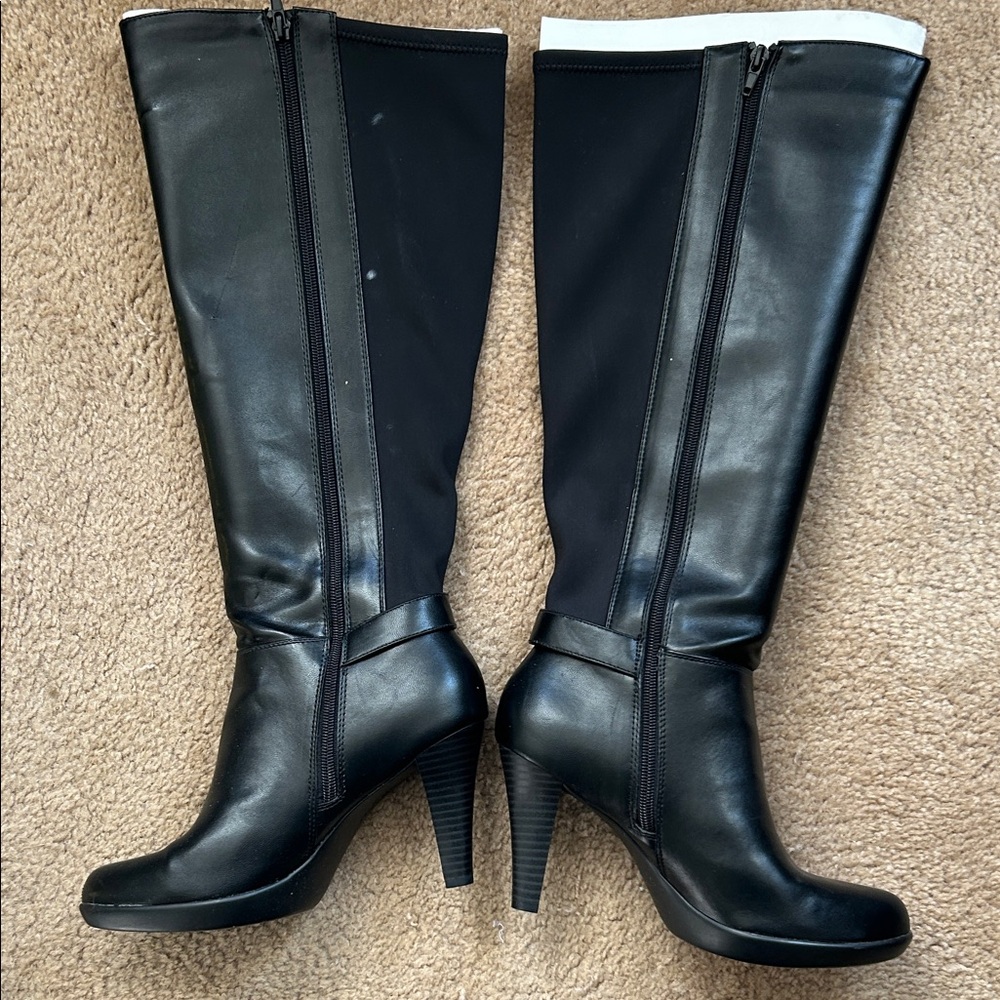 Women’s Alfani High Black Boots 7.5 Extended Calf